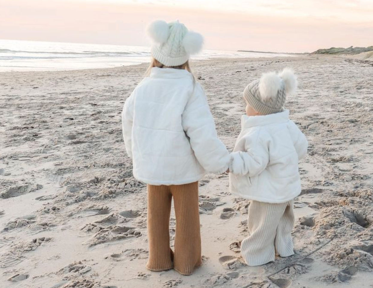 baby and toddler white puffer jacket